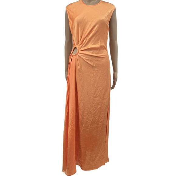 House of Harlow 1960 Peach High Neck Sleeveless Dress, Women's XL - Picture 13 of 13